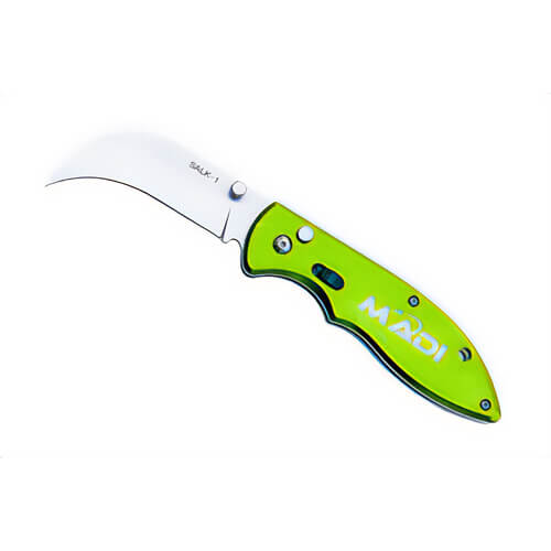 MADI SALK-1 Spring Assisted Pointed Lineman Knife, Reversible Belt Clip, Pointed Tip, High-Grade Stainless Steel
