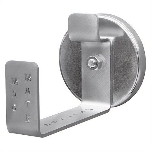 Mag-Mate® MX2750HC1 Magnetic Hose Cord Hook/Holder, 2 in L x 1 in W x 3-3/4 in D, 45 lb Capacity, Stainless Steel