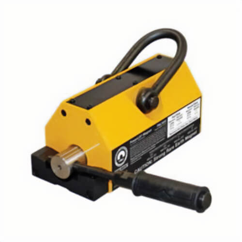Mag-Mate® PowerLift® PNL1600 Permanent Rare Earth Lifting Magnet, 1600 lb Load, 10-3/4 in L x 8-7/8 in H, Locking On/Off Magnet Activation, Neodymium