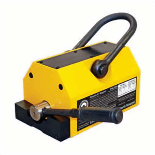 Mag-Mate® PowerLift® PNL2500 Permanent Rare Earth Lifting Magnet, 2500 lb Load, 12-5/8 in L x 8-7/8 in H, Locking On/Off Magnet Activation, Neodymium