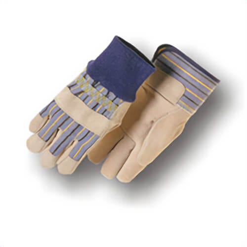 Majestic Glove 1571/ 5 Age 5 to 7 General Purpose Gloves, Kid's/Work, S, Split Cowhide Leather Palm, Canvas Back/Split Cowhide Leather, Knit Wrist Cuff