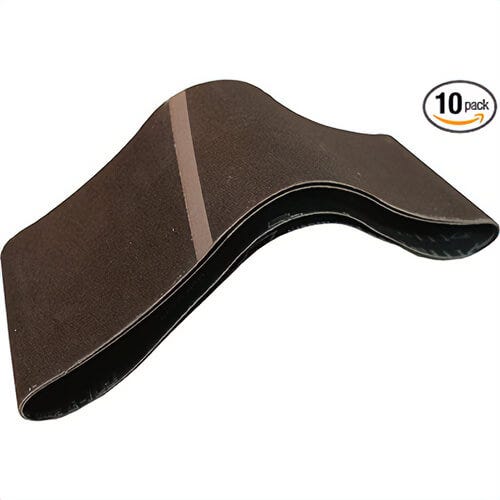 Makita® 742325-3 Abrasive Sanding Belt, 4 in W x 24 in L, 150 Grit, 10 pk