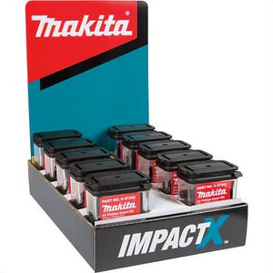 Makita® A-97330-10 ImpactX™ #2 Square Recess, 1 in Insert Bit, 10 x 25 pk, Display