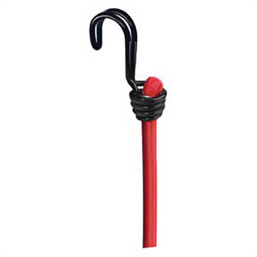 Master Lock® Bungee Cord, Series: Twin Wire™, 24 in Strap Length, 8 mm Strap Width, Red