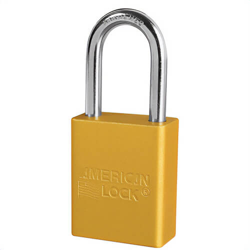 Master Lock® A1106KAYLW American Lock® Anodized Aluminum Safety Padlock