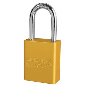 Master Lock® A1106KAYLW American Lock® Anodized Aluminum Safety Padlock