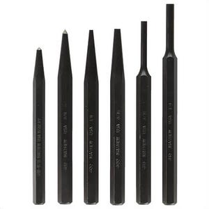Mayhewâ„¢ 62030 Pro Punch Kit, Hex Shank, 7 in OAL, 6 Pieces