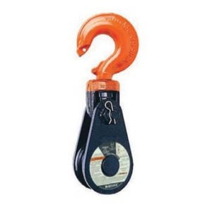 McKissick® 120194 430 Super Champion Snatch Block with Hook, 1-1/8 in, 20 ton Load, 12 in OD