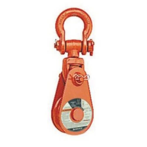 McKissick® 193935 417 Snatch Block with Shackle, 3/4 to 7/8 in, 12 ton Load, 10 in OD