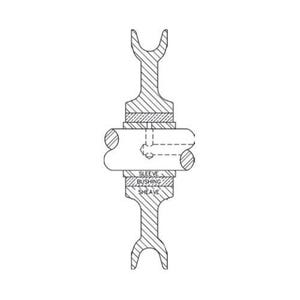 McKissick® 2028373 New Style Block Sheave, Manila Rope Cable, 1/2 in, 2-1/4 in OD