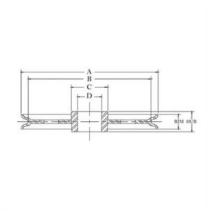 McKissick® 905042 Common Bore Sheave, 1/4 in, 3 in OD