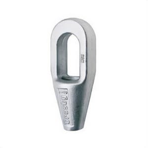 McKissick® 1040117 G-417 Closed Spelter Socket, 1-3/4 to 1-7/8 in Cable, 3-3/4 in ID Eye, 17-1/4 in L, Cast Alloy Steel