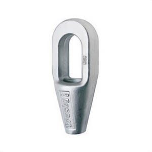 McKissick® 1040064 S-417 Closed Spelter Socket, 1-1/4 to 1-3/8 in Cable, 2.81 in ID Eye, 12.12 in L, Forged Steel
