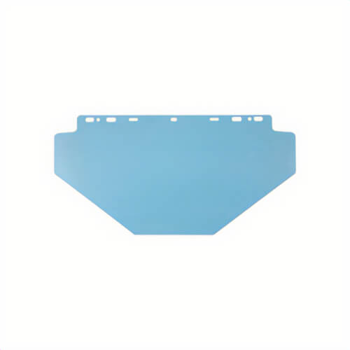 MCR Safety 102040PC Faceshield Visor, Clear, Polycarbonate, 10 in H x 15-1/2 in W x 0.04 in thick Visor