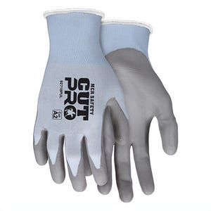 MCR Safety 92718PUXL CutPro® 92718PU Cut-Resistant Gloves, XL, Polyurethane Coating, HyperMax®, Knit Wrist Cuff