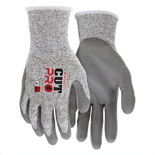 MCR Safety 92752L CutPro® Cut-Resistant Gloves, Large, Polyurethane Coating, HyperMax® Knit Wrist Cuff, Resists: Abrasion, Cut
