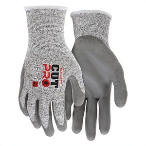 MCR Safety 92752XL CutPro® Cut-Resistant Gloves, Extra-Large, Polyurethane Coating, HyperMax® Knit Wrist Cuff, Resists: Abrasion
