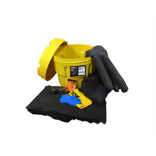 Meltblown GPSK-30 General Purpose Spill Kit, 30 gal Drum, Fluids Absorbed: Universal, UN Approved Overpack