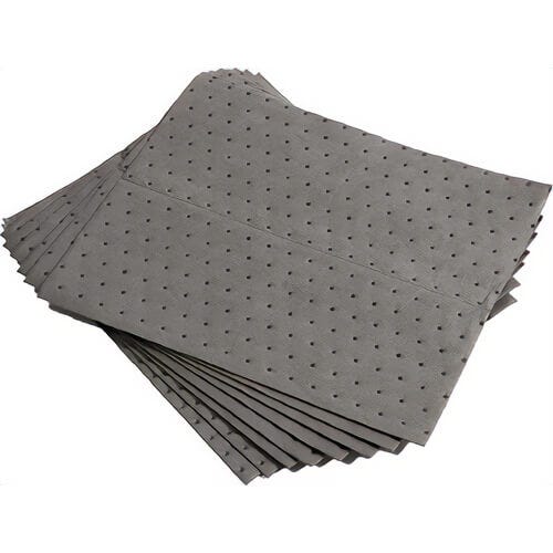 Meltblown GSMSL100 3-Ply Medium Weight Spunbond Absorbent Pad, 18 in L x 15 in W, 16.04 gal/bale Absorption