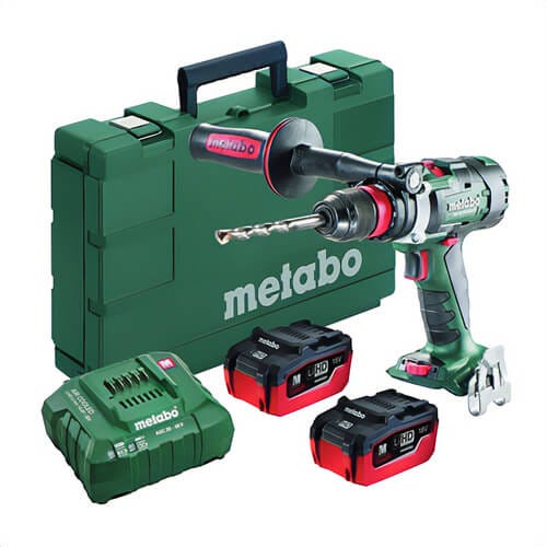 Metabo® 602355620 Ultra-M 3-Speed Brushless Cordless Drill/Screwdriver Kit, 1/2 in Chuck, 18 VDC, 531 to 1062 in-lb Torque