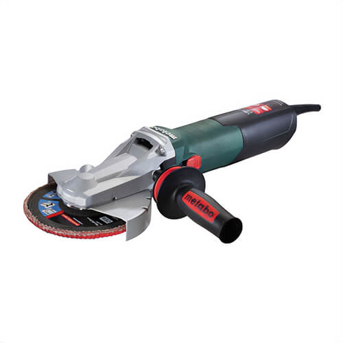 Metabo® 613083420 Flat Head Electric Angle Grinder, 6 in dia Wheel, 5/8-11 UNC Arbor/Shank, 110 to 120 VAC