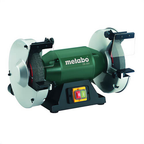 Metabo® 619200420 Bench Grinder, 8 in dia x 1-1/4 in W Wheel, 1-1/4 in, 3570 rpm, Bare Tool