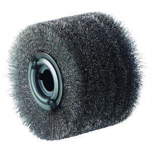 Metabo® 623503000 Wheel Brush, 4 in dia Brush, 2-3/4 in W Face, 0.008 mm dia Filament/Wire, 3/4 in Arbor Hole