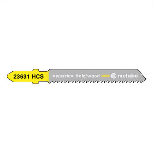 Metabo® 623631000 Classic Jig Saw Blade with Coolant Through, 2 in L, 12 TPI, High Carbon Steel Cutting Edge, High Carbon Steel