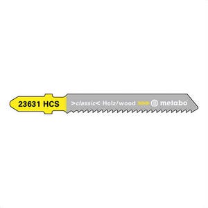 Metabo® 623631000 Classic Jig Saw Blade with Coolant Through, 2 in L, 12 TPI, High Carbon Steel Cutting Edge, High Carbon Steel