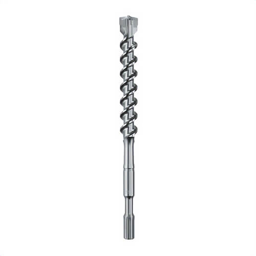 Metabo® 676118000 2-Cutter Hammer Drill Bit, 1/2 in Drill Bit, Spline Shank, 17 in D Cutting, Carbide Cutting Edge, 22 in OAL