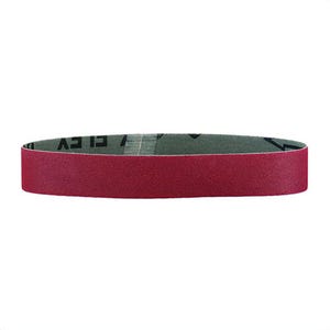 Metabo® 626304000 Coated Abrasive Belt, 1-1/2 in W x 30 in L, P400 Grit, Extra Fine Grade, Aluminum Oxide Abrasive, Cotton Backing