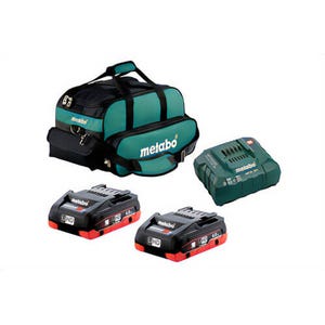 Metabo® US625367002 Battery Starter Kit, 2 x 4 Ah, 18V