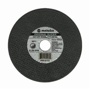 Metabo® 655331000 Heavy Duty Cut-Off Wheel, 4-1/2 in dia x 0.04 in Thick, 7/8 in Center Hole, A60TZ Grit, Aluminum Oxide Abrasive