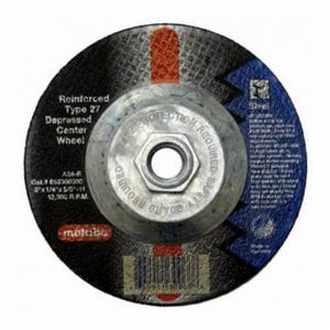 Metabo® 616307000 Original Grinding® Long Life GP Depressed Center Wheel, 4-1/2 in dia x 1/4 in Thick, 7/8 in Center Hole