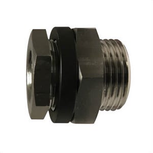 MMM 28300SS Bulkhead Fitting, 1/8 in Nominal, NPT End Style, 316L Stainless Steel, Import
