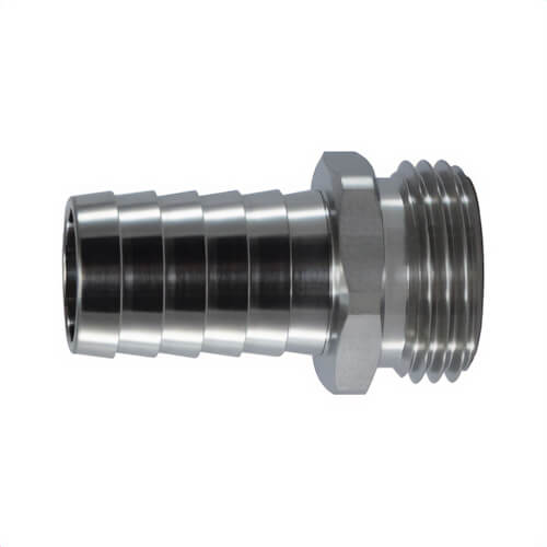 MMM 30042SS Hose Adapter, 3/4 in, Barb x MGH, 316 Stainless Steel
