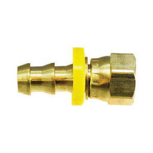 MMM 30266 Flare Swivel, 3/8 in Nominal, POHB x Female JIC Flare End Style, CA360 Brass, Import