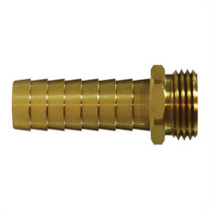 MMM 30512 Hose Adapter, 3/4 in, Barb x MGH, Brass, Import