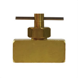 MMM 46056 Needle Valve, 1/4 in, FIP, Brass Body, Import
