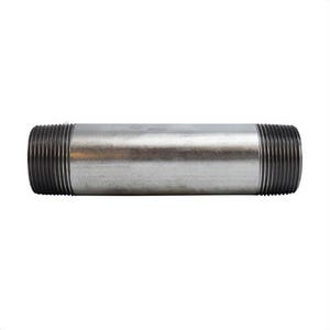 MMM 56129 Standard Pipe Nipple, Steel, 1-1/4 x 6 in Nominal, SCH 40/STD, NPT End Style, Galvanized, Import