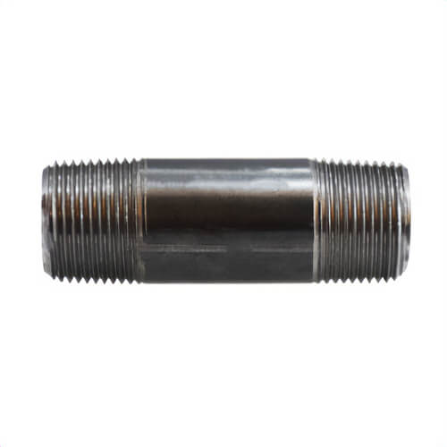 MMM 57084 Standard Pipe Nipple, 3/4 in x 3 in L NPT, Steel, Black, SCH 40/STD, Seamless/Welded, Import
