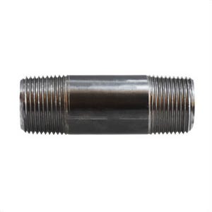 MMM 57084 Standard Pipe Nipple, 3/4 in x 3 in L NPT, Steel, Black, SCH 40/STD, Seamless/Welded, Import