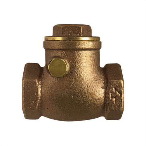 MMM 940354 Swing Check Valve, 1 in Nominal, IPS Thread End Style, PTFE, C37700 Brass Body, Import