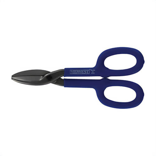 Midwest Snips® MWT-87S Tinner Snip, 24 ga Cold Rolled Steel, 28 ga Stainless Steel Cutting, 1-3/4 in L of Cut