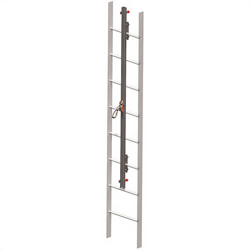 Miller® By Honeywell GG0030 Ladder System Kit, Permanent Vertical Access, Series: GlideLoc®, Specifications: 30 ft System, 310 lb
