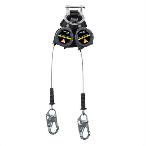 Miller® By Honeywell MFLEC2-3/9FT Personal Fall Limiter, Sharp Edge Twin Leg, Series: TurboLite™ EXTREME, 420 lb Load, 9 ft Length