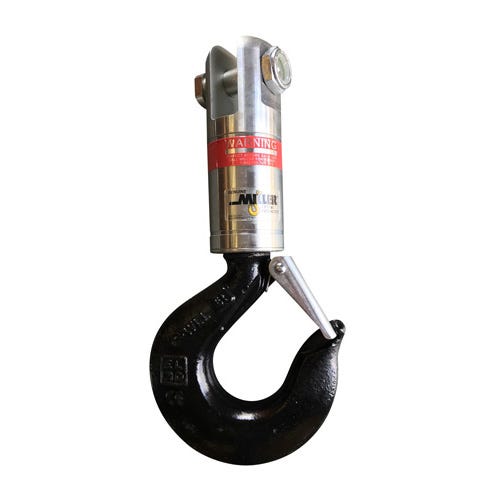 Miller Lifting Products™ M132050501 Angular Contact Ball Bearing Swivel, Model D-115, Jaw to Hook, WLL 5 ton
