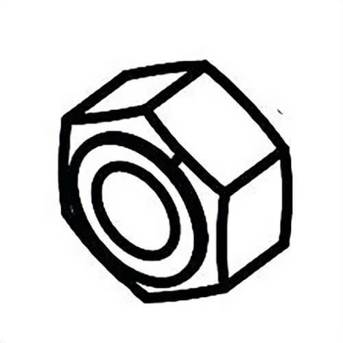 Milwaukee® 05-55-0125 Replacement Nut, M6, for use with 6177 Abrasive Cut-Off Machine