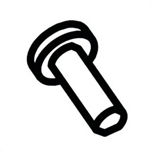 Milwaukee® 05-89-0600 Replacement Screw, 0-80 x 0.14 in, for use with 2470 12V PVC Shear