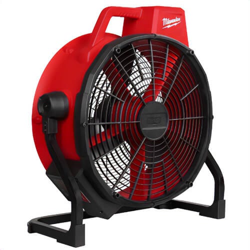 Milwaukee® 0821-20 M18™ Brushless, 50 ft and Up To 13.5 mph, 18 in Fan